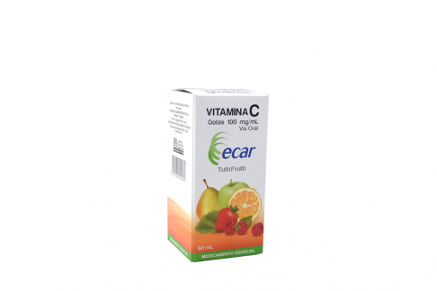 Vitamina C Ecar Gotas 100 mg / mL Caja Con Frasco Con 50 mL