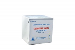 Cianocobalamina - Vitamina B 12 Inyectable Caja Con 25 Ampollas Con 1 mL C/U Rx