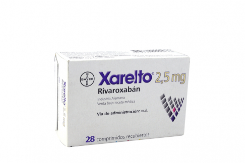 Xarelto 2.5 mg Caja Con 28 Comprimidos Rx Rx1