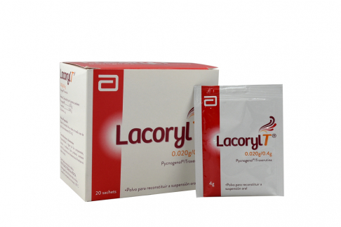 Lacoryl T 4 g Polvo Para Reconstruir Caja Con 20  Sobres Rx