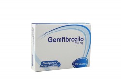 Gemfibrozilo 600 mg Caja Con 20 Tabletas Rx.