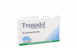Tramadol 50 mg Caja Con 10 Cápsulas Blandas Rx