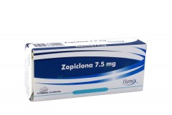 Zopiclona 7.5 mg Caja Con 10 Tabletas Rx.