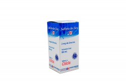 Sulfato De Zinc 2 mg / mL AG Caja Con Frasco Con 80 mL – Sabor Chicle
