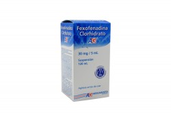 Fexofenadina Clorhidrato 30 mg / 5 mL Caja Con Frasco Con 120 mL
