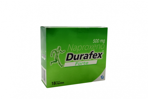 Durafex Forte 500 Mg Caja Con 18 Cápsulas Líquidas