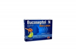 Bucoseptol N 1.4 / 10 mg Miel Limón Caja Con 10 Tabletas