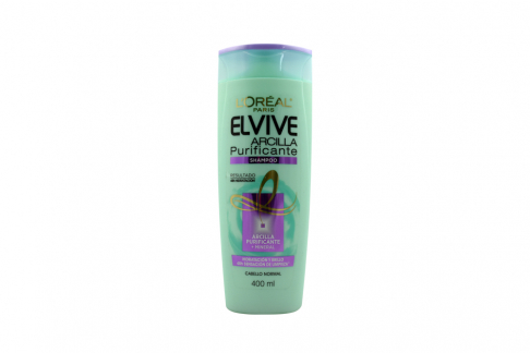 Shampoo Elvive Arcilla Purificante Frasco Con 400 mL – Cabello Normal