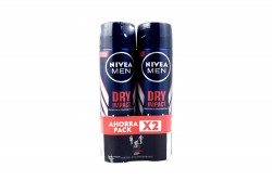 Desodorante Nivea Men Dry Impact 2 Frascos Con 150 mL C/U
