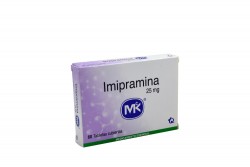 Imipramina 25 mg Caja Con 60 Tabletas Cubiertas Rx