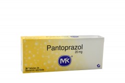 Pantoprazol 20 mg Caja Con 30 Tabletas De Liberación Retardada Rx Rx4