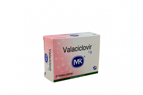 VaLACIclovir 1 g Caja Con 21 Tabletas Cubiertas Rx Rx4