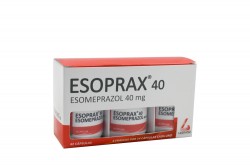 Esoprax 40 mg Caja Con 3 Frascos Con 14 Cápsulas Rx