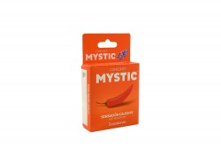 Preservativos Mystic Hot Sensation Caja Con 3 Unidades