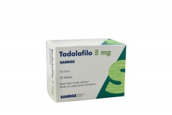 Tadalafilo 5 mg Caja Con 28 Tabletas Rx