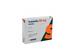 Tadalafilo 20 mg Caja Con 1 Tableta Rx