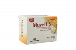 Muvett S 200 / 120 mg Caja Con 60 Tabletas Recubiertas Rx Rx4