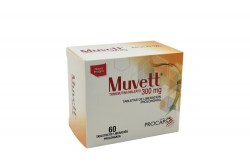 Muvett 300 mg Caja Con 60 Tabletas De Liberación Prolongada Rx