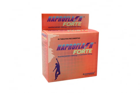 Naproflash Forte 500 / 65 mg Caja Con 80 Tabletas Rx