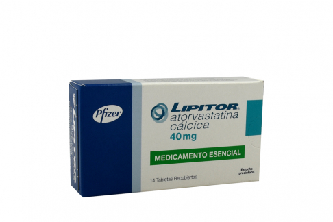 Lipitor 40 mg Caja Con 14 Tabletas Recubiertas Rx Rx4