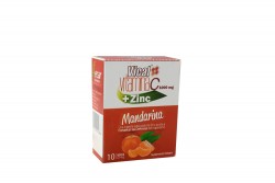 Vical Vitamina C + Zinc 1000 mg Caja Con 10 Sobres – Sabor Mandarina