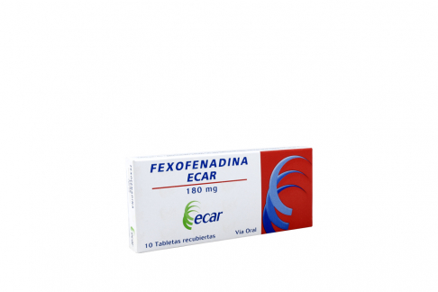 Fexofenadina 180 Mg Caja Con 10 Tabletas