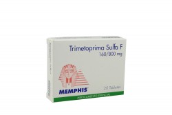 Trimetoprim + Sulfametoxazol 160 + 200 mg caja X 20 Tabletas M-Phis  RX2