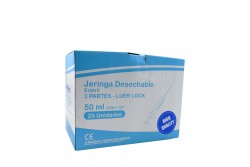 Jeringa 50 mL 21 X 1.1 Caja Con 25 Unidades