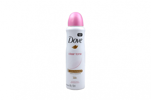 Desodorante Dove Crema Humectante Clear Tone Aerosol Con 150 mL