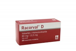 Racorval D 80 / 12.5 mg Caja Con 28 Comprimidos Recubiertos Rx Rx4