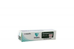 Gentamicina Inyectable 160 mg / 2 mL Caja Con 1 Ampolla Rx Rx2