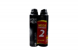 Desodorante Arden For Men 48H Silver Empaque Con 2 Frascos Con 165 mL C/U