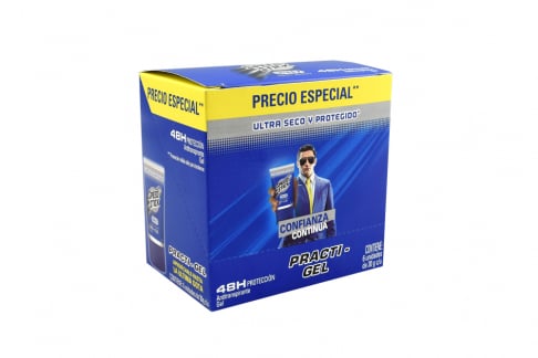 Desodorante Speed Stick Men Practi-Gel Cool Night Caja Con 6 Tubos Con 30 g C/U
