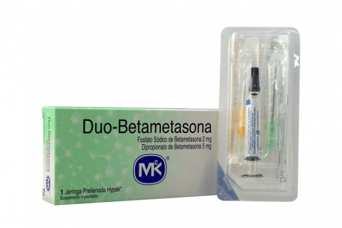 Duo-Betametasona Suspensión Inyectable Caja Con 1 Jeringa Prellenada Hypak Rx Rx2