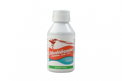 Difenhidramina Clorhidrato Jarabe Frasco Con 120 mL Rx