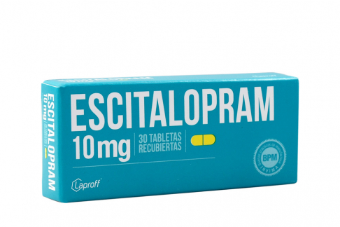 Escitalopram 10 Mg Caja Con 30 Tabletas Rx