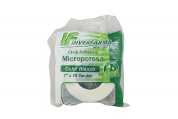Micropore Inverfarma Color Blanco 1" x 10 Yardas Empaque Con 1 Unidad