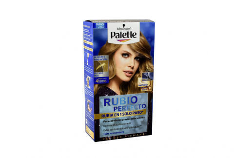 Kit Tinte Palette Rubio Perfecto De Oscuro A Rubio Natural