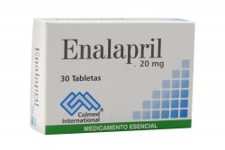 Enalapril 20 mg Caja Con 30 Tabletas Rx