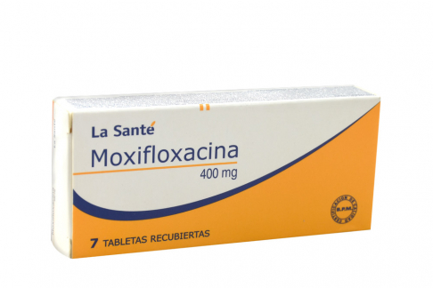 Moxifloxacina 400 mg Caja Con 7 Tabletas Recubiertas Rx2.