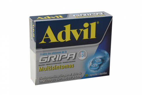 Advil Gripa Multisíntomas Caja Con 20 Cápsulas Líquidas