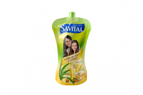 Shampoo Savital Aceite De Argán Frasco Con 350 mL