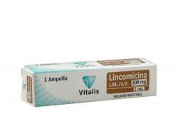 Lincomicina Inyectable 300mg / 1mL Caja Con 1 Ampolla Rx Rx2