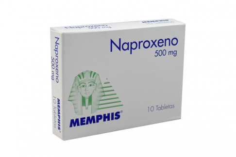 Naproxeno 500 Mg Caja Con 10 Tabletas