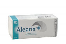 Alecrix 2.5 mg / mL Solución Oftálmica Estéril Caja Con Frasco Con 5 mL Rx