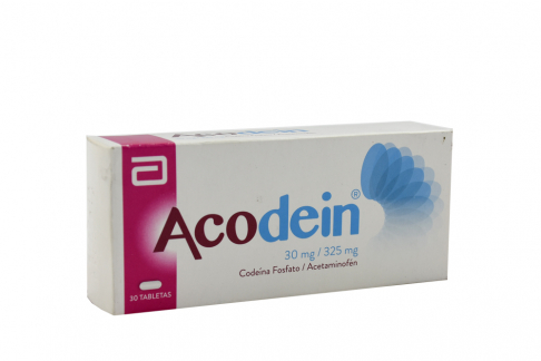 Acodein 30 mg / 325 mg Caja Con 30 Tabletas Rx