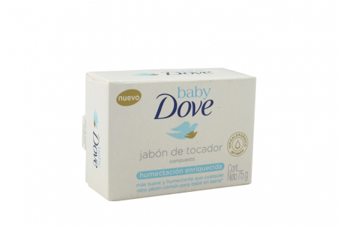 Jabón Baby Dove De Tocador Caja Con Barra Con 75 g