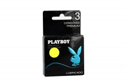 Condones Playboy Lubricados Caja Con 3 Unidades