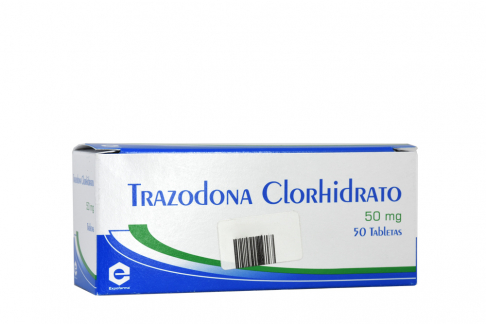 Trazodona Clorhidrato 50 mg Caja Con 50 Tabletas Rx