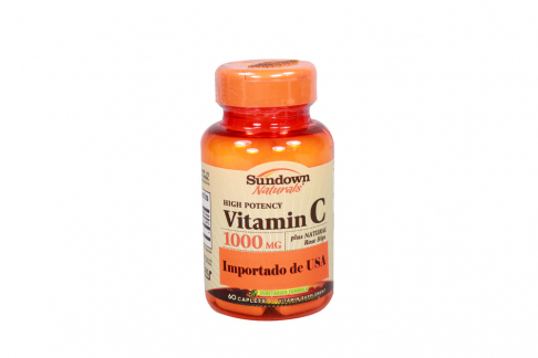 Vitamin C 100 mg Sundown Naturals Frasco Con 60 Cápsulas